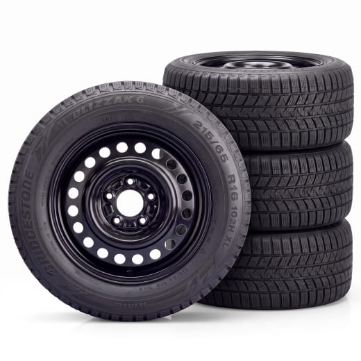 Roues hiver 16 pouces Kia PV5 Passenger Bridgestone acier noir | WTPV5621565BR-PV5-P
