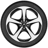 Roues hiver 18 pouces Classe C Break S205 noir jeu de roues complètes origine Mercedes-Benz