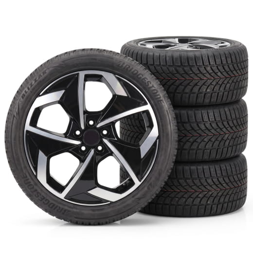 Roues hiver 18 pouces noir argent Smart ONE #1 HX11 jeu de roues complètes Bridgestone | L95405455B-Set