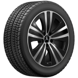 Pneus hiver 19 pouces EQE berline V295 noir, jeu complet de roues d'origine Mercedes-Benz