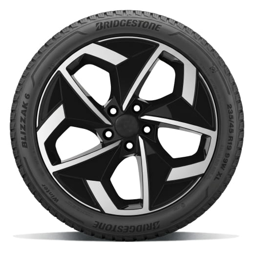 Roues hiver 19 pouces noir argent Smart ONE #1 HX11 kit complet Bridgestone | L95405365B-Set
