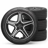 Jantes hiver AMG 21 pouces GLS X167 noir, jeu complet de roues d’origine Mercedes-Benz