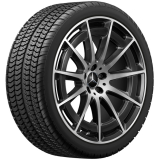 Roues hiver AMG 21 pouces EQS V297 noir tourné brillant Original Mercedes-AMG