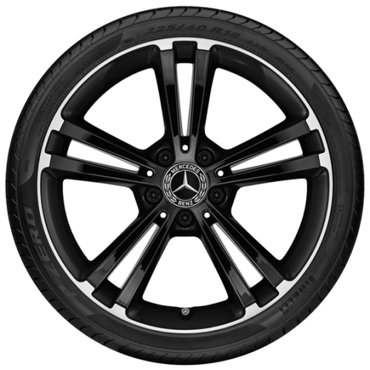 Roues hiver 18 pouces Classe A W177 noir brillant Original Mercedes-Benz | Q440141910900-10