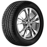 Jeu complet de roues hiver 18 pouces V-Klasse 447 Mopf 2 tournées brillant origine Mercedes-Benz