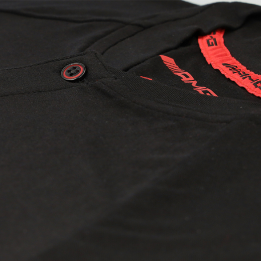 Polo da uomo nero rosso Mercedes-AMG originale | B6695889-H