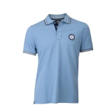 Polo para hombre azul vintage Modern Fit Original Mercedes-Benz