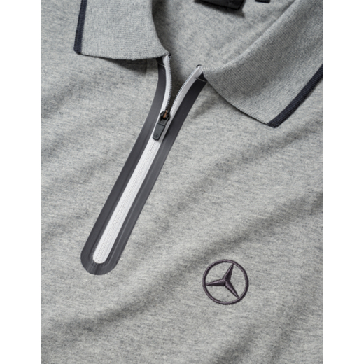 Polo para hombre gris Original Mercedes-Benz | B6695871