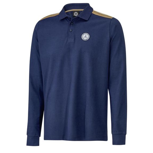 Polo manica lunga uomo blu Original Mercedes-Benz | B66041747-51