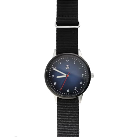 Polshorloge heren zwart-blauw roestvrijstaal Original Mer |  | B66959868