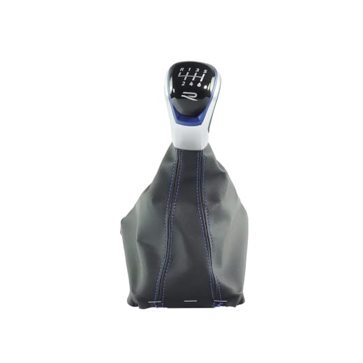 Leva pomello cambio R VW Golf 8 nero blu 6 marce Originale Volkswagen | 5H1711113J OYN