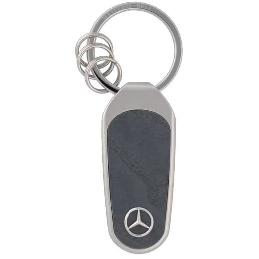 Portachiavi elemento decorativo argento antracite acciaio inox legno Original Mercedes-Benz | B66959848