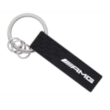 Portachiavi emblema AMG nero bianco originale Mercedes-AMG