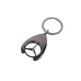 Portachiavi chip per carrello Mercedes stella nero