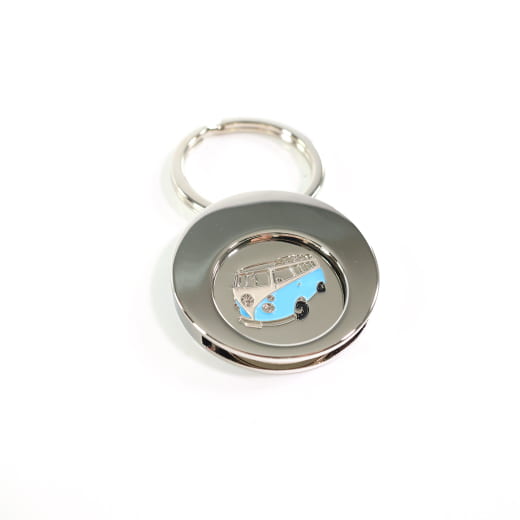 Portachiavi gettone spesa VW T1 argento Original Volkswagen | 231087010B JKA