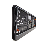 Portatarga supporto targa auto veicoli commerciali nero "Klipp Top 4" 520x110mm