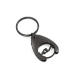 Porte-clés jeton de caddie Kia logo noir Original Kia