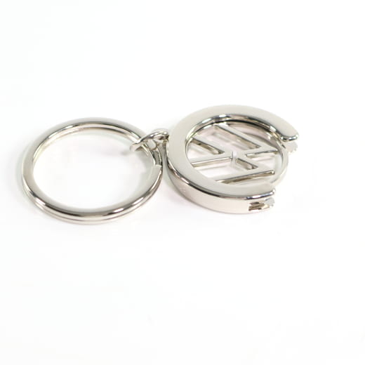 Porte-clés avec jeton de caddie logo VW argent original Volkswagen | 000087010BT