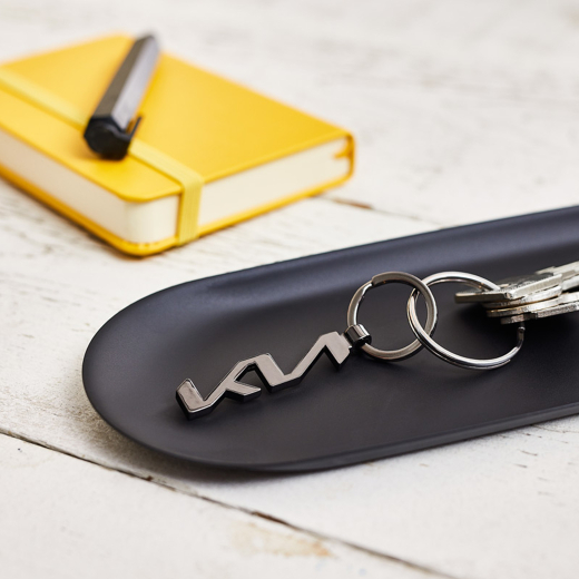 Porte-clés Kia noir métal Original Kia | KIA10349