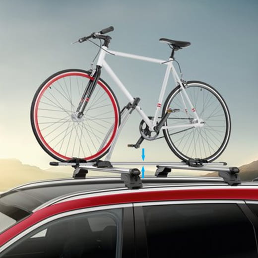 Porte-vélo de toit Active acier plastique argent noir Original Kia | 66700ADE10