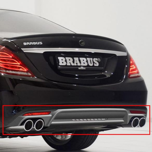 Système d’échappement sport Brabus | silencieux arrière Brabus | Mercedes-Benz Classe S W222 | W222-Brabus-Auspuff