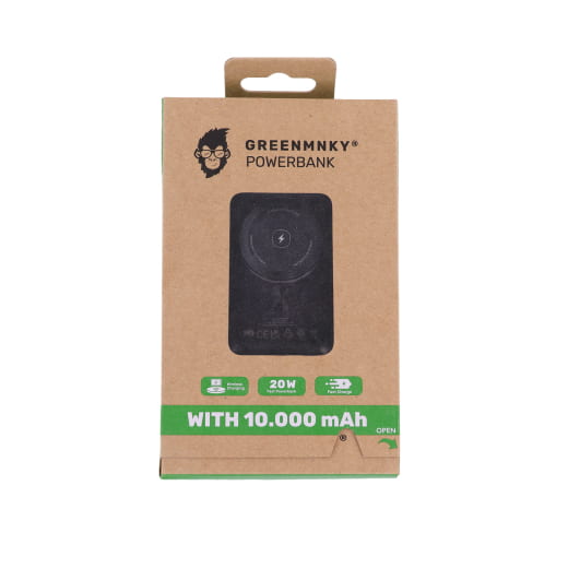 Powerbank AMG GT C192 beleuchtet Wireless Charging magnetisch 10000 mAh  | GM-Powerbank-R232