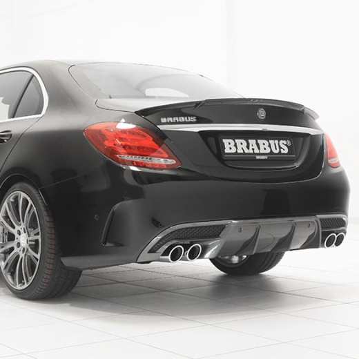 Sistema de escape deportivo Brabus | Silenciador trasero Brabus | Mercedes-Benz Clase C 205 | Brabus-Sportauspuff-205