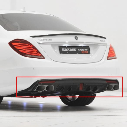 Sistema de escape con válvulas Brabus | S63 S65 AMG | Mercedes-Benz Clase S W222 | W222-Klappen-Auspuffanlage-AMG