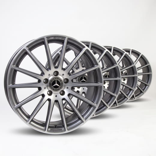 Lot de jantes AMG multibranches 19 pouces blanc Classe A W176 Mercedes-Benz d’origine | A17640105029Y55-A
