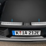 Protection coffre voiture intérieure Kia EV4 en acier inoxydable brossé, Kia d'origine