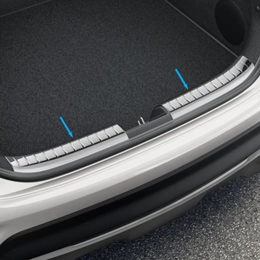 Protection de seuil de chargement intérieur Kia XCeed CD en acier inoxydable aspect chrome original Kia | J7275ADE51ST