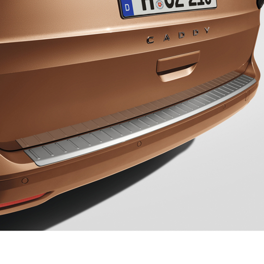 Protector de borde de carga Caddy 5 V SB aspecto acero inoxidable original Volkswagen | 2K7061195