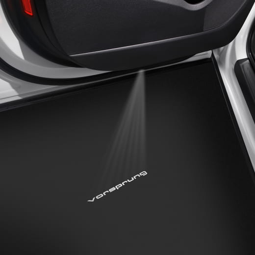 Proyector LED inscripción Vorsprung iluminación de acceso original Audi | 4G0052133M