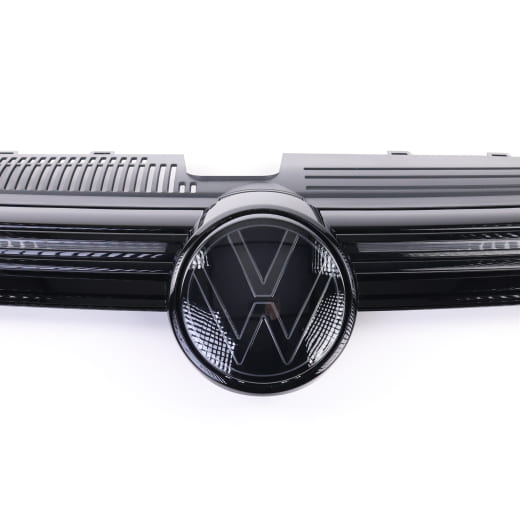 Calandre R Black Edition Golf 8 5H emblème VW éclairé Original Volkswagen | 5H0853651BE 041