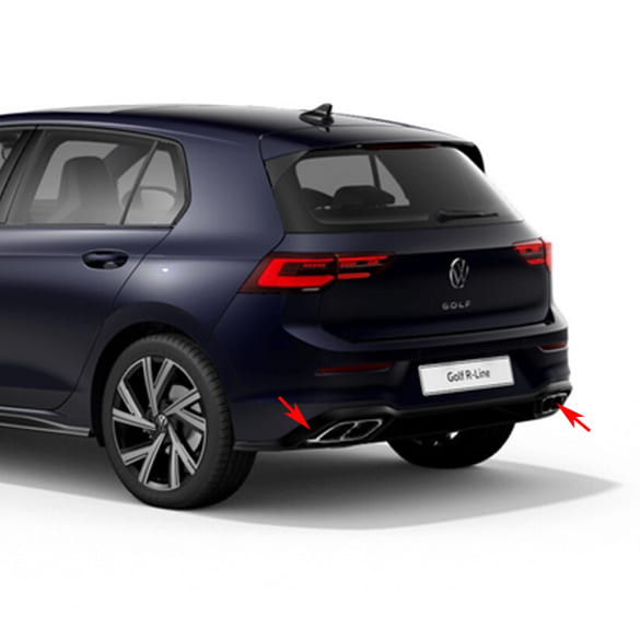 R-Line diffusor Golf 8 VIII Origineel Volkswagen | Golf8-R-Line-Dif