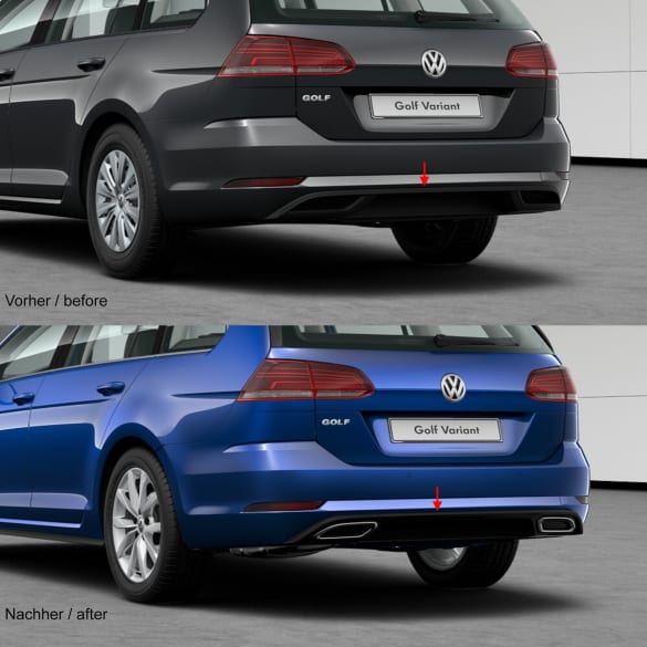 R-Line Facelift Achterdiffusor Golf 7 VII Variant Origineel  | Golf7-R-Line-Dif-Variant