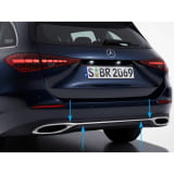 Rear bumper body trim chrome silver C-Class S206 T-Modell Genuine Mercedes-Benz