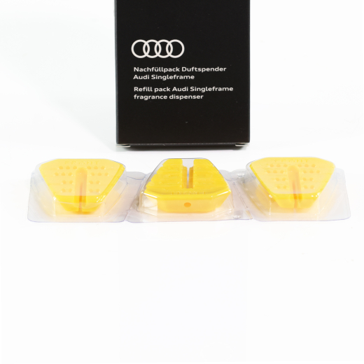 Paquete de recarga difusor Singleframe amarillo estimulante tres varillas aromáticas Original Audi | 81A087009B
