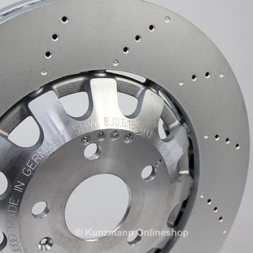 Discos de freno originales delanteros Audi TT RS (8J) 370x32mm | 8J0615301K