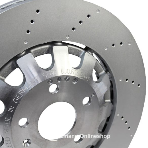 Discos de freno originales delanteros Audi TT RS (8J) 370x32mm | 8J0615301K