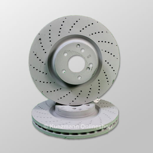 Juego de discos de freno delanteros Clase C | C63 AMG W204 | Original Mercedes-Benz | A0004212012 07 | A0004212012 07-204