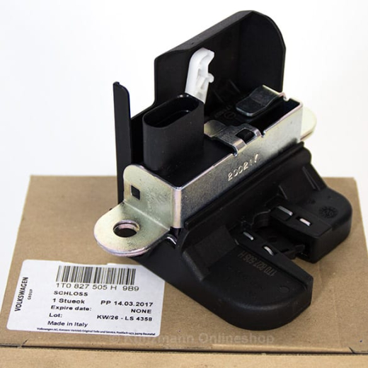 Volkswagen original | Cerradura del portón trasero | 1T0827505H 9B9 | 1T0827505J 9B9