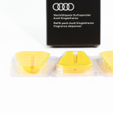 Recharge pour diffuseur Singleframe jaune, tonifiant, trois bâtonnets parfumés, Original Audi