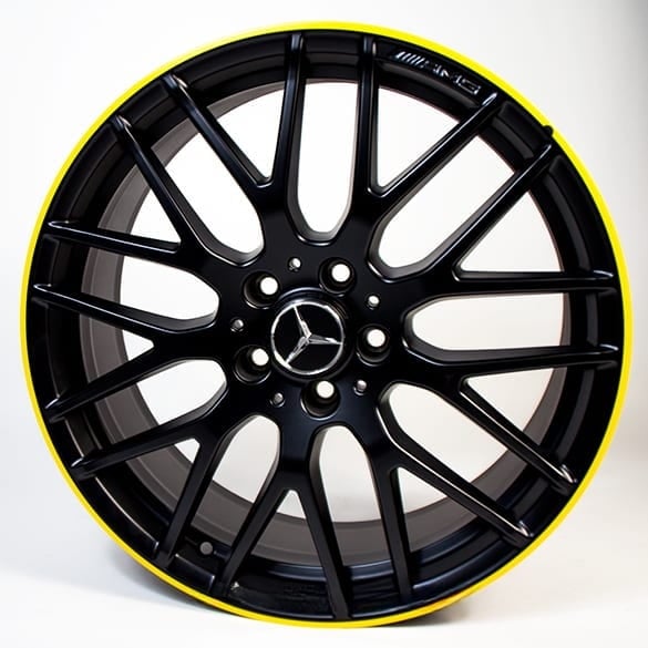 AMG CLA 45 19 Zoll Felgen Satz Yellow Night Edition CLA 117 Original Mercedes-Benz