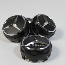 AMG Nabendeckel | Zentralverschlussdesign | schwarz matt | A0004000900 9283