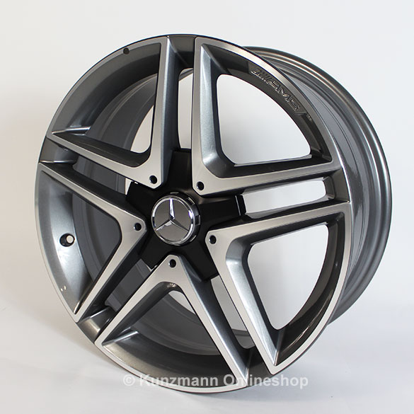 AMG 18 Zoll Felgensatz CLA W117 5-Doppelspeichen-Rad vom CLA 45 AMG in titan grau | A17640100007X21-CLA AMG 18 Zoll Felgensatz CLA W117 5-Doppelspeichen-Rad vom CLA 45 AMG in titan grau | A17640100007X21-CLA
