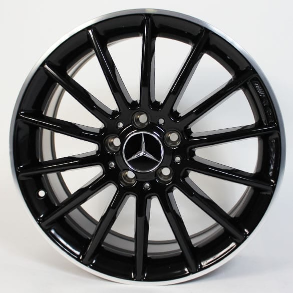 AMG 18 Zoll Felgensatz CLA W117 Vielspeichen-Design schwarz