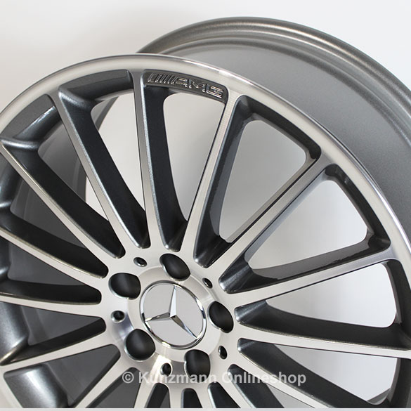 AMG 19 inch rim set | CLA W117 | Styling V / 5 from CLA45 AMG | himalaya grey | A17640105027X21-CLA AMG 19 inch rim set | CLA W117 | Styling V / 5 from CLA45 AMG | himalaya grey | A17640105027X21-CLA