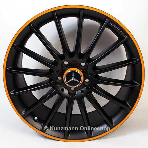 AMG Felgen 19 Zoll Vielspeichen Orange Art Edition CLA 117 | A17640105029Y13-117-AMG-19