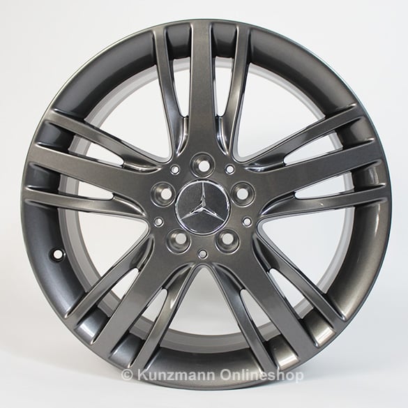 Mercedes-Benz 18 inch rims set CLA W117 5-triple-spoke tremolit-gray